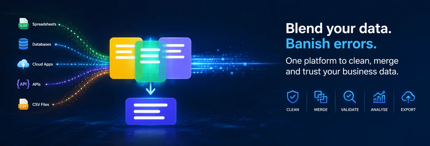 Smart Data Blender — blend your data, banish errors